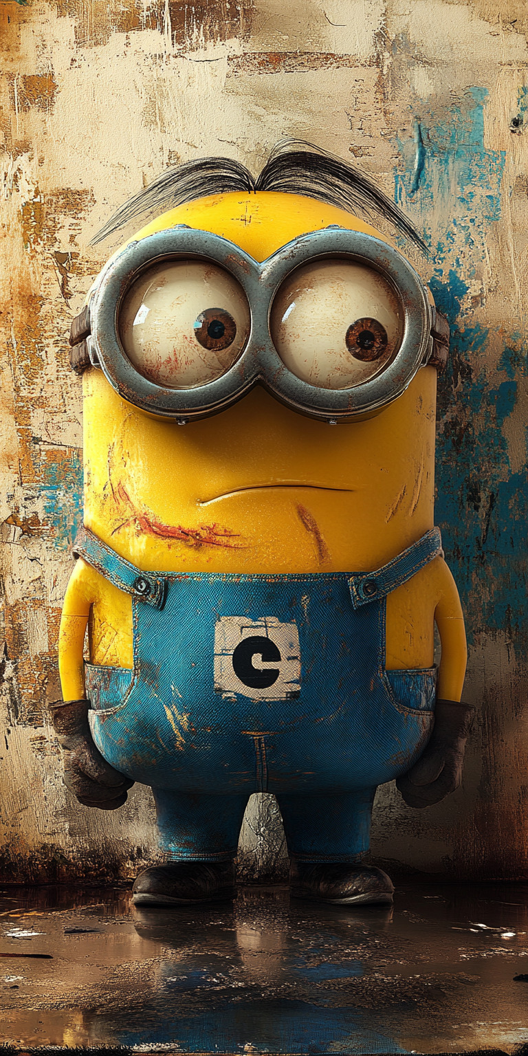 Fond d'écran Minion Bob Yeux Ronds - de l'univers Moi, Moche et Méchant