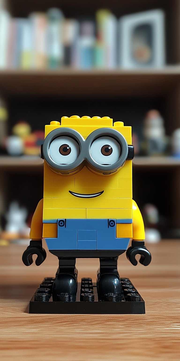 Fond d'écran Mobile LEGO Minion : Construction Brique Jaune et Bleue HD