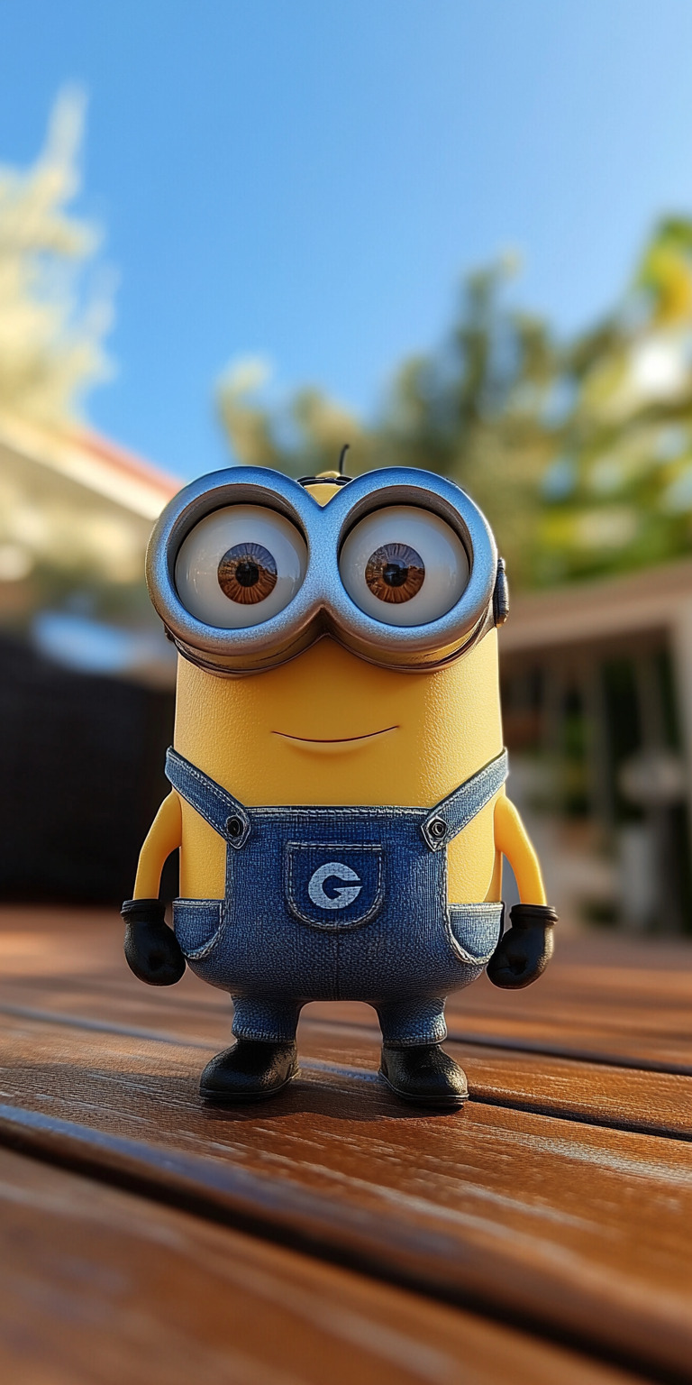 Fond d'écran Mobile Minion Serein HD - Douceur, Lumière Naturelle et Détails Réalistes pour Smartphone