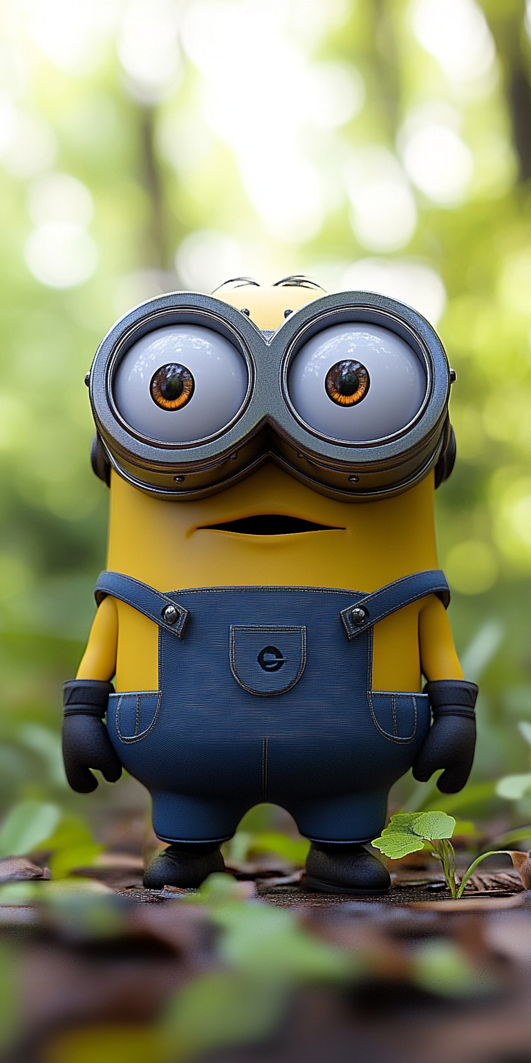 Fond d'écran Mobile Minion Nature HD - Couleurs Forestières et Détails Verdoyants pour Smartphone