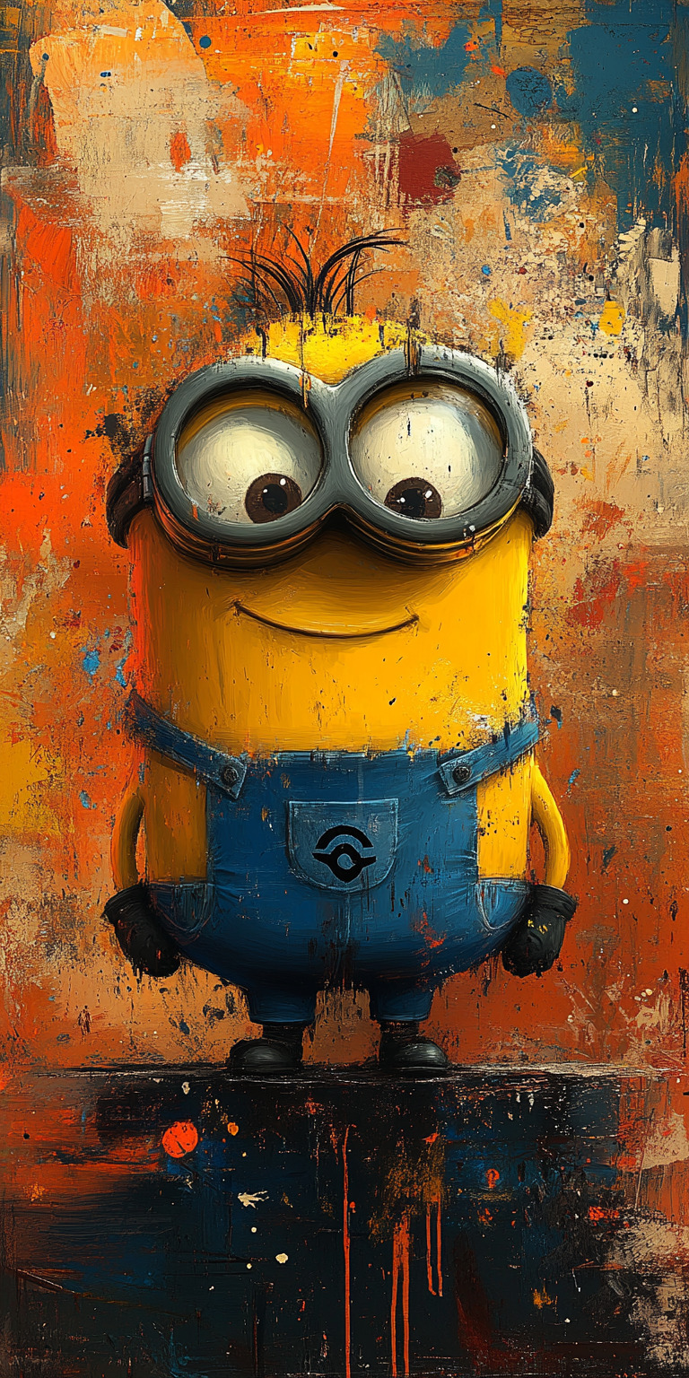 Fond d'écran Mobile Minion Style Graffiti - Urbain, Artistique, Couleurs Vives - HD
