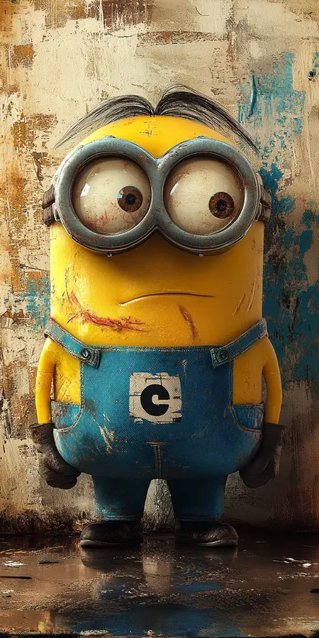 Fond d'écran Minion Bob Yeux Ronds - de l'univers Moi, Moche et Méchant